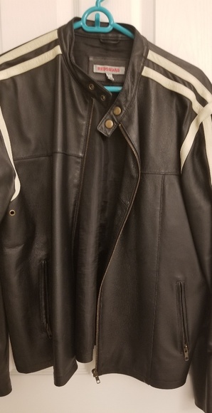 red squad leather jacket